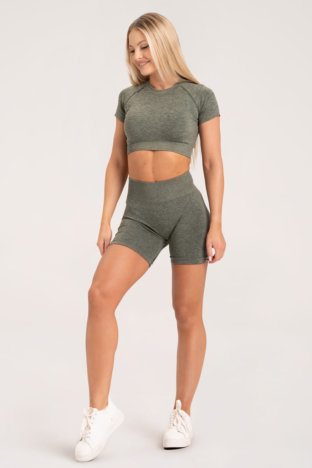Seamless shorts khaki