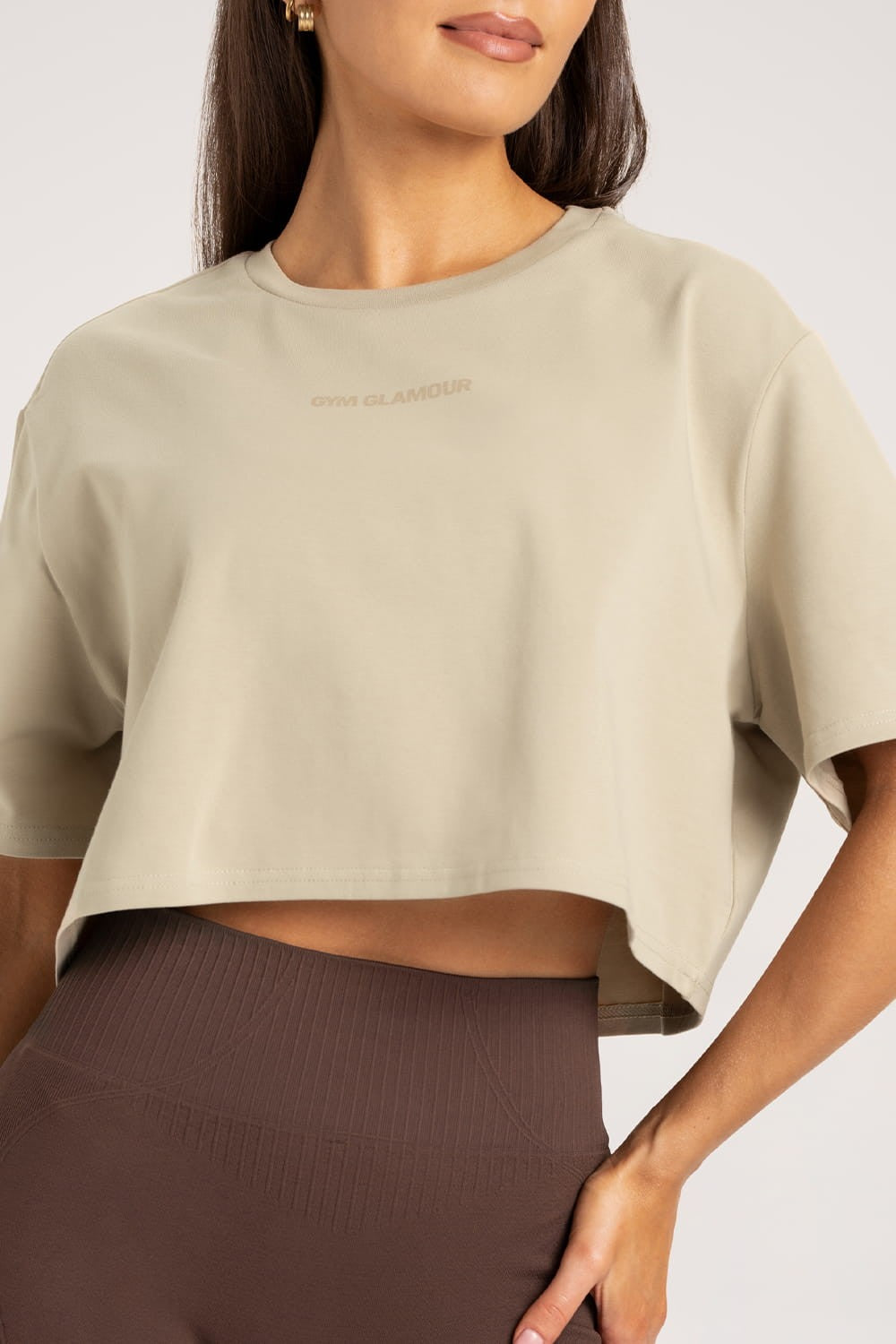 T-shirt boxy desert sand