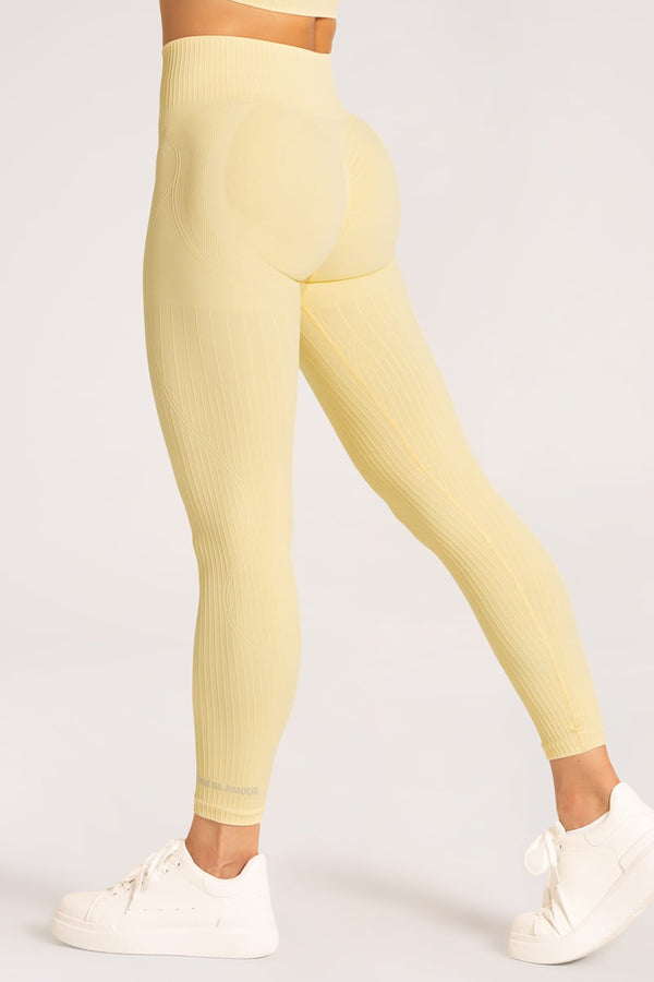 Legíny push up 2.0 butter yellow