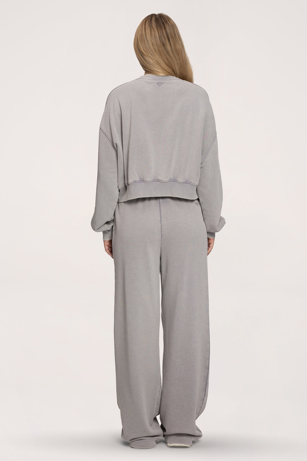 Tepláky s rovnou nohavicí Easy light grey