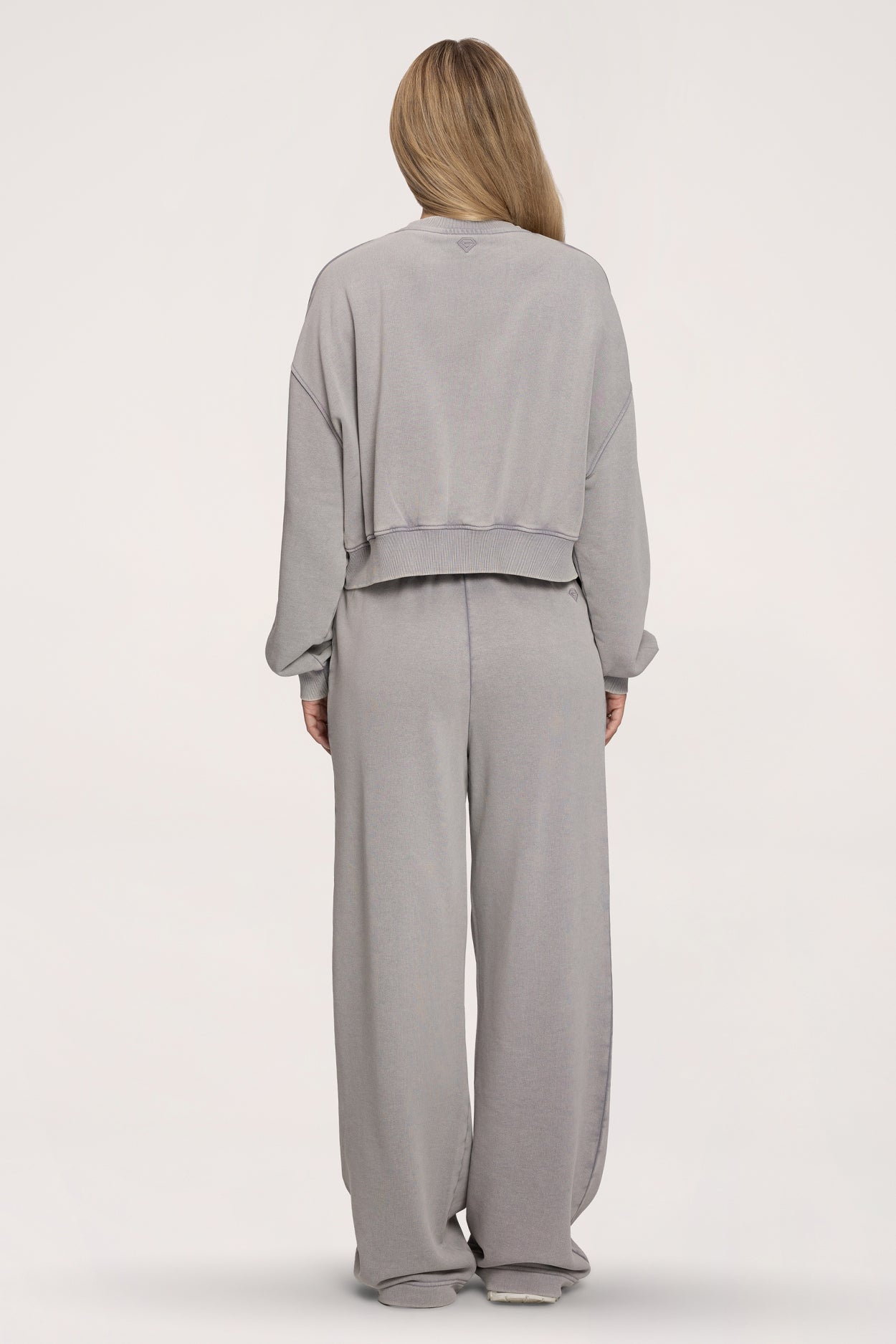Tepláky s rovnou nohavicí Easy light grey