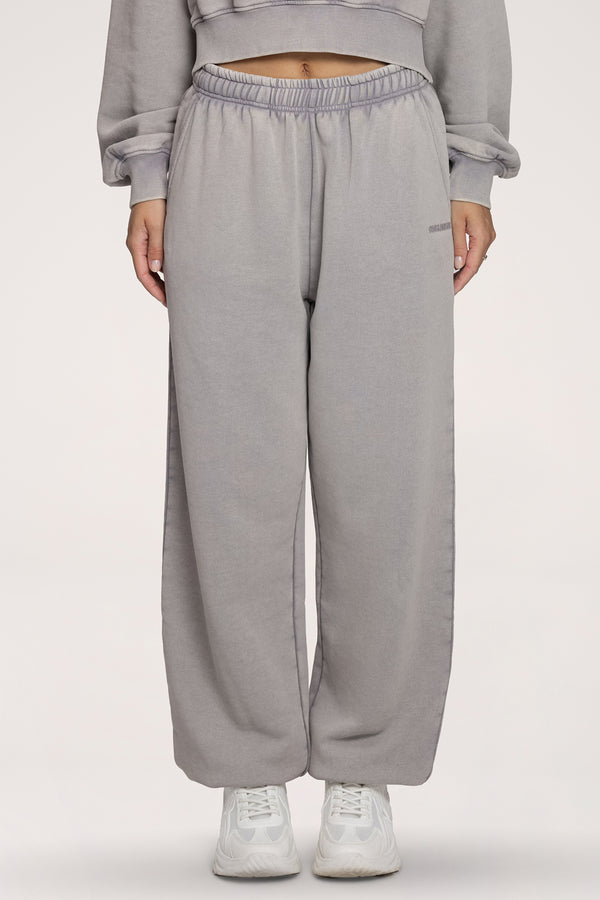 Tepláky se stahovací gumou Easy light grey