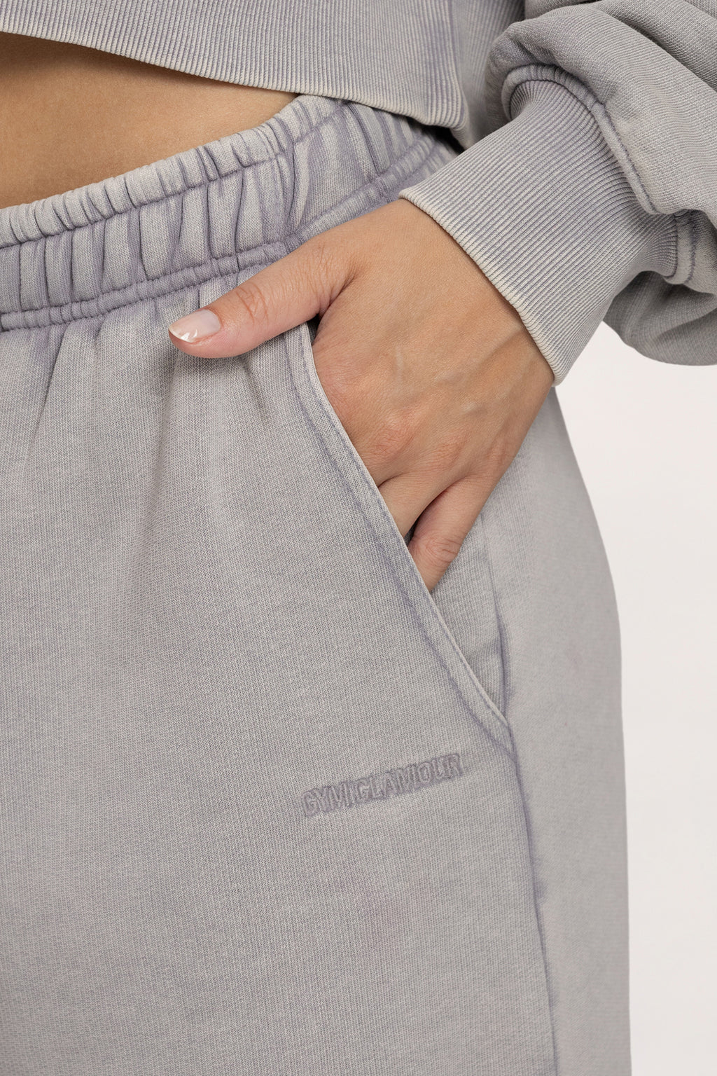 Tepláky s rovnou nohavicí Easy light grey