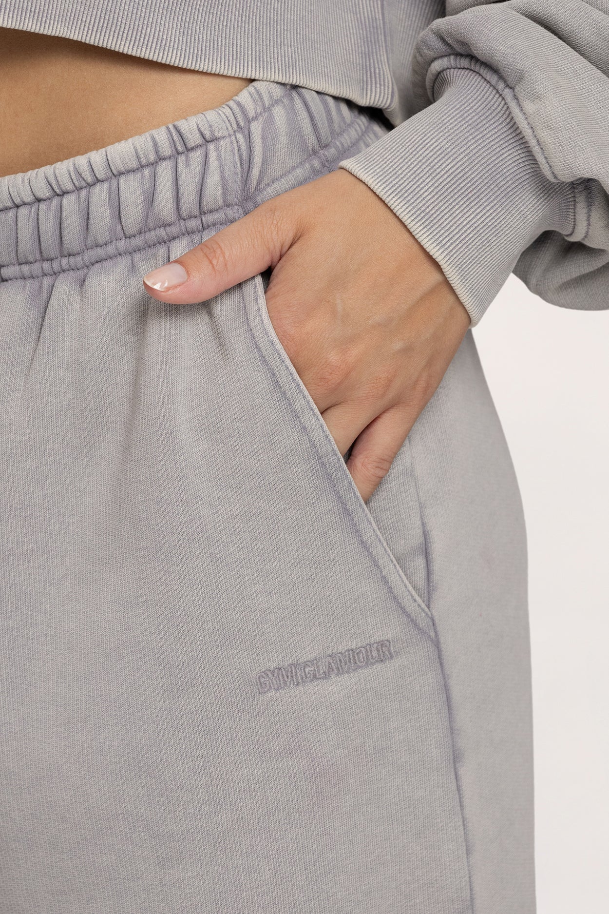 Tepláky s rovnou nohavicí Easy light grey