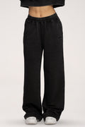 Tepláky s rovnou nohavicí Easy black