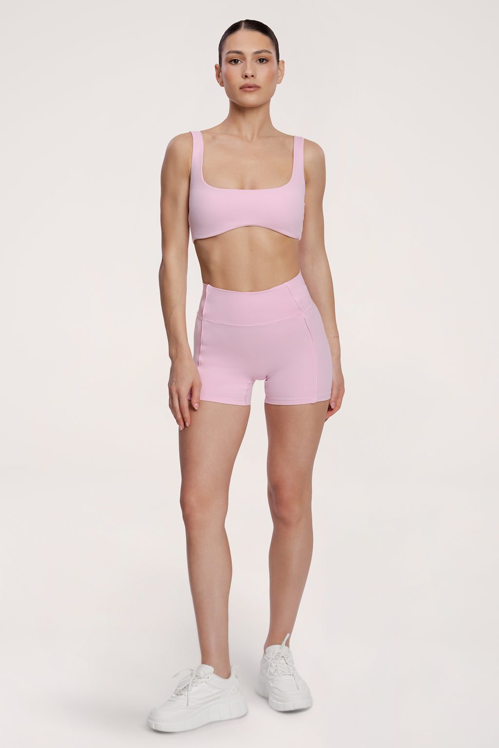 Šortky pilates era pink