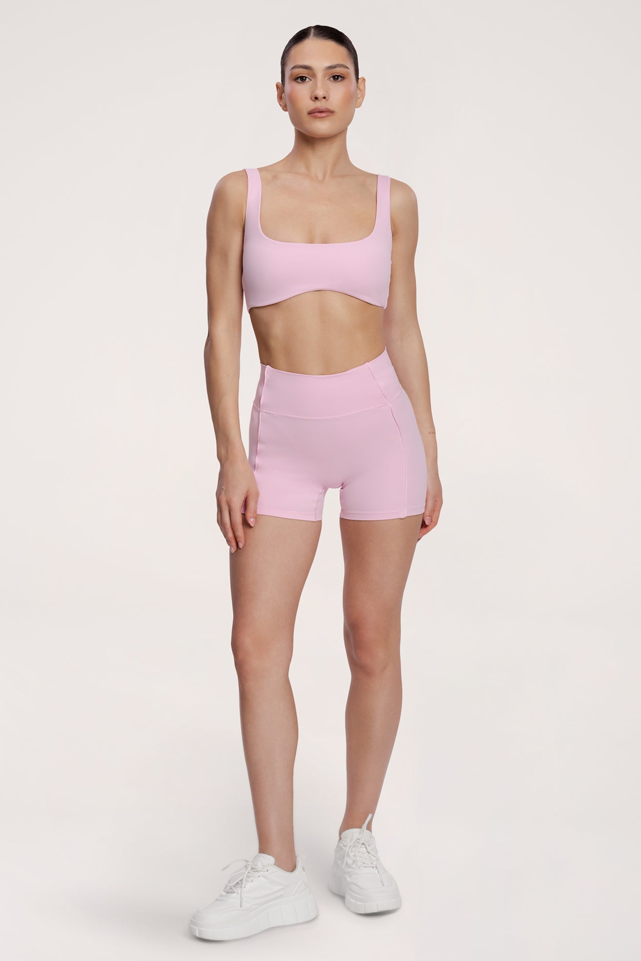 Šortky pilates era pink