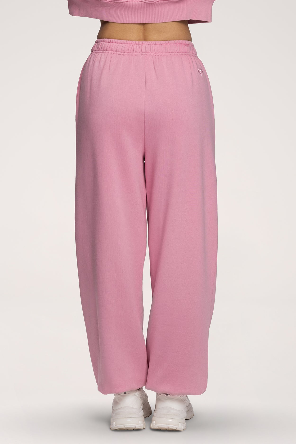 Tepláky se stahovací gumou Easy light pink