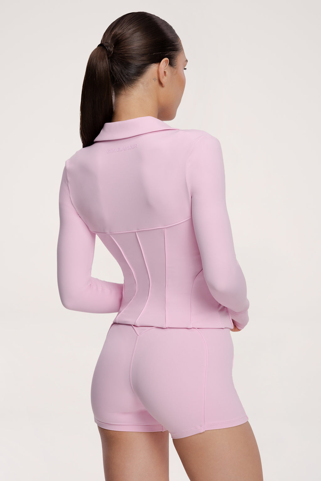 Mikina na zip pilates era pink