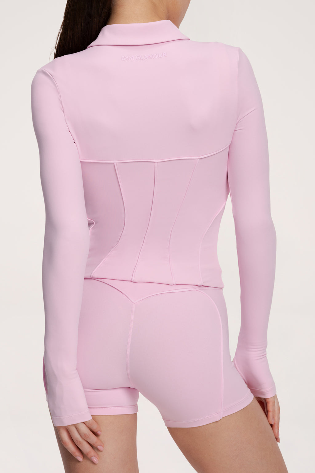 Mikina na zip pilates era pink