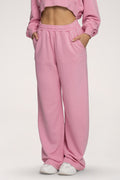 Tepláky s rovnou nohavicí Easy light pink