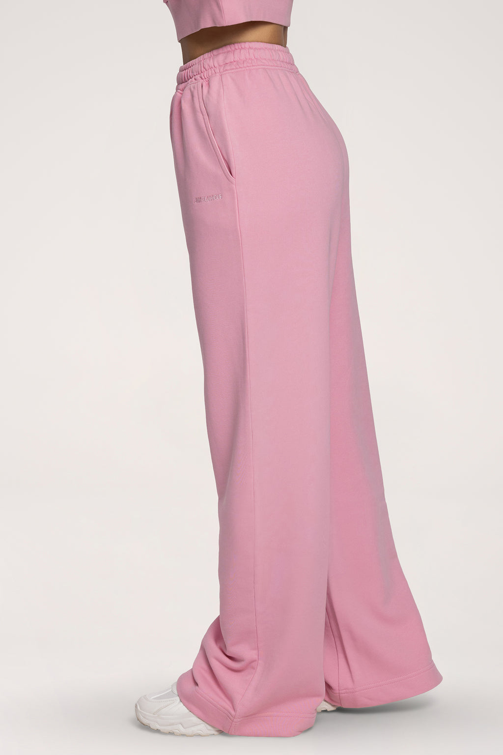Tepláky s rovnou nohavicí Easy light pink
