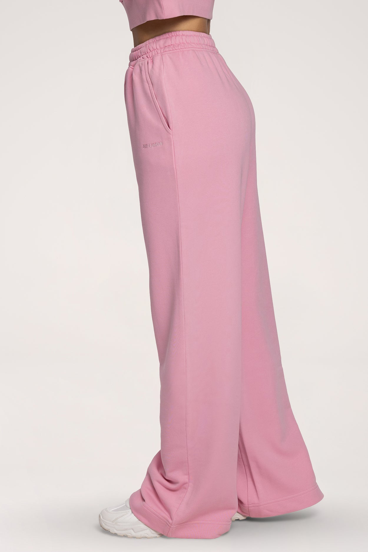 Tepláky s rovnou nohavicí Easy light pink