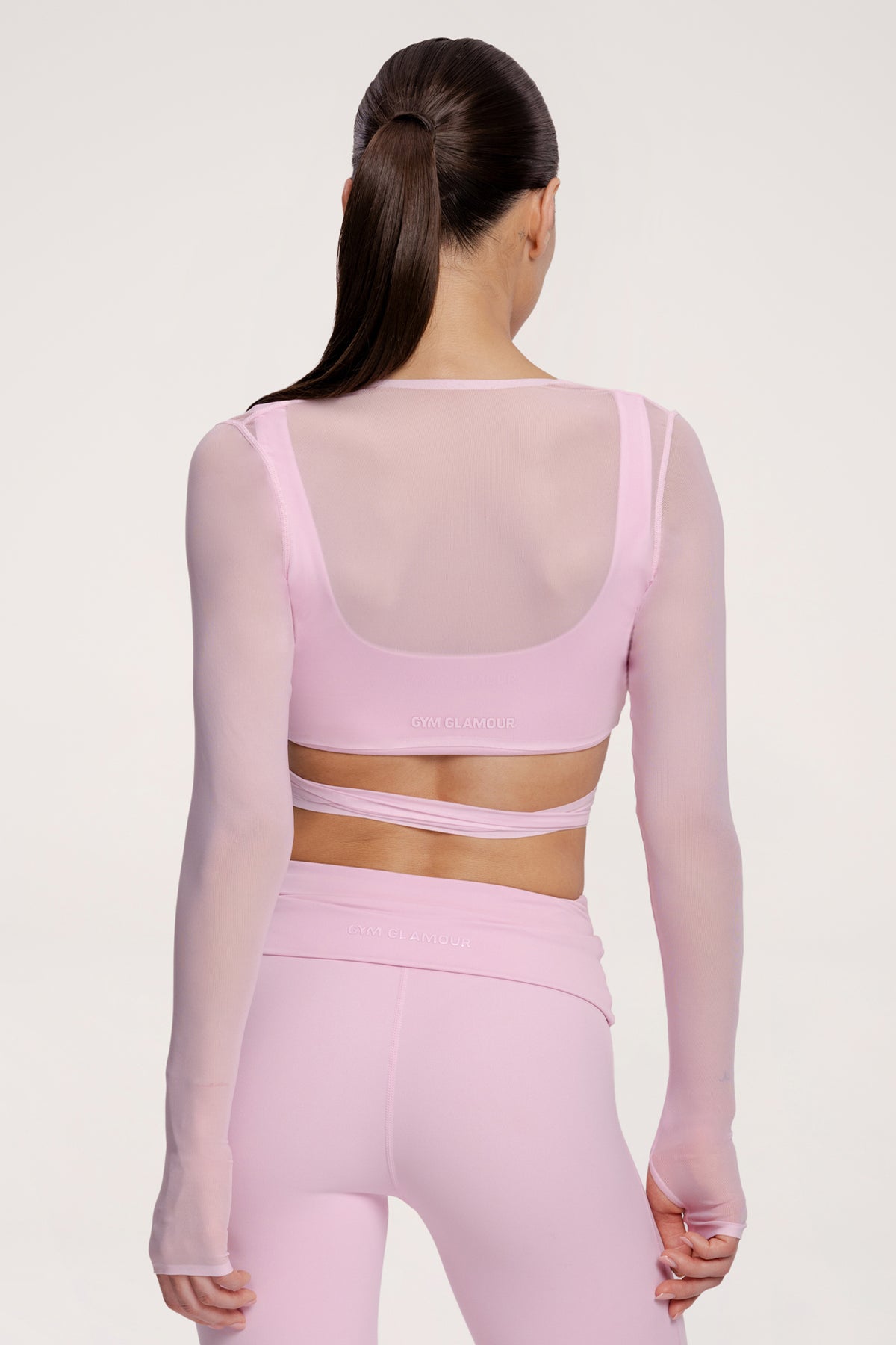 Vázaný přehoz pilates era pink
