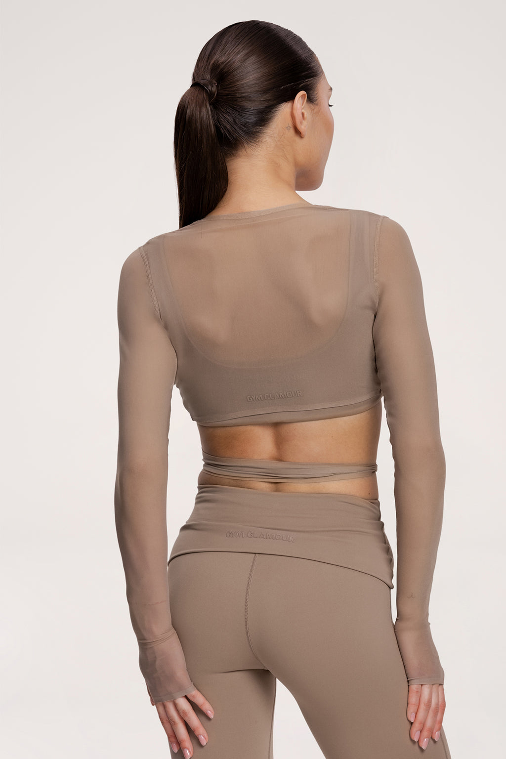 Vázaný přehoz pilates era warm beige