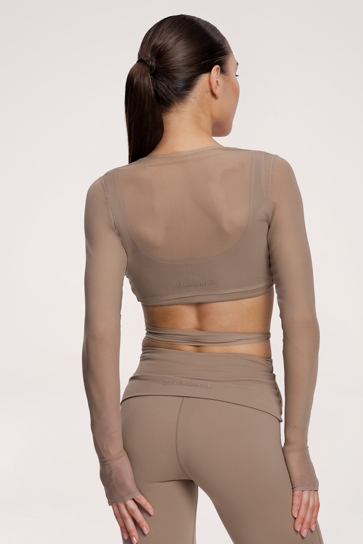 Vázaný přehoz pilates era warm beige