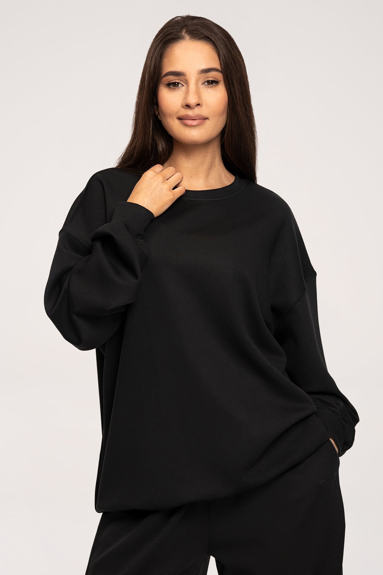 Mikina Oversize UN1FORM black