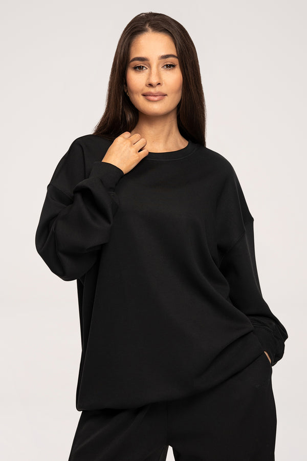 Mikina Oversize UN1FORM black