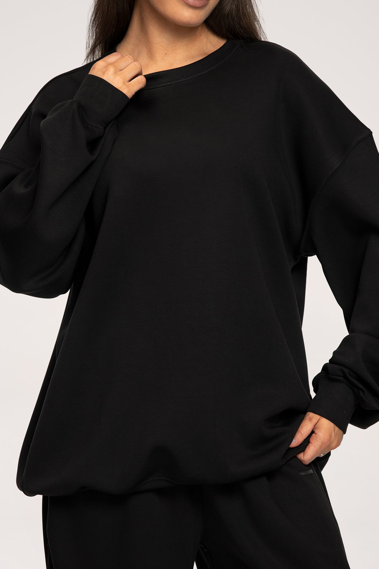 Mikina Oversize UN1FORM black