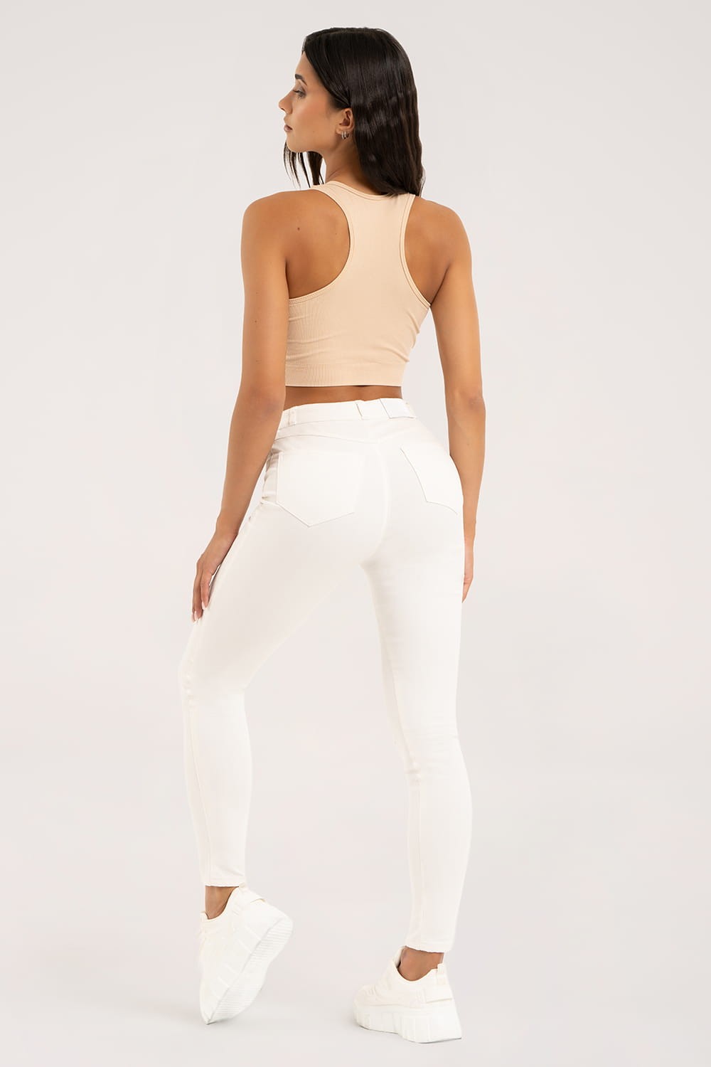 Jeansy skinny off white