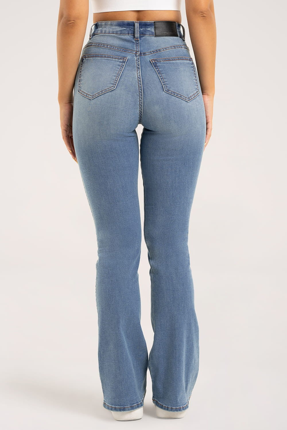 Jeansy dzwony light blue
