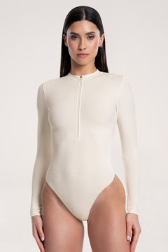 Body s dlouhým rukávem touch off white