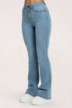 Džíny zvony long perfect slim light blue