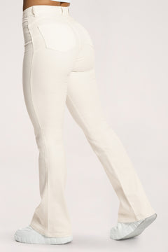 Džíny zvony perfect slim off white