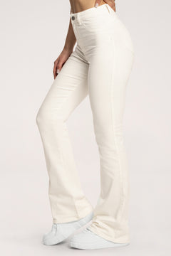 Džíny zvony long perfect slim off white