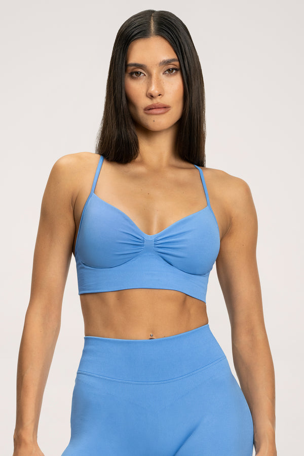 Podprsenka s hlubokým výstřihem ice blue
