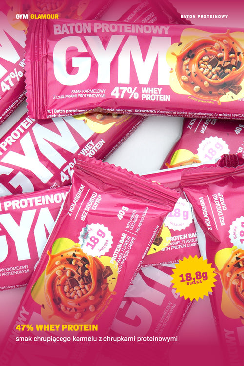 Proteinová tyčinka GYM – Křupavý karamel
