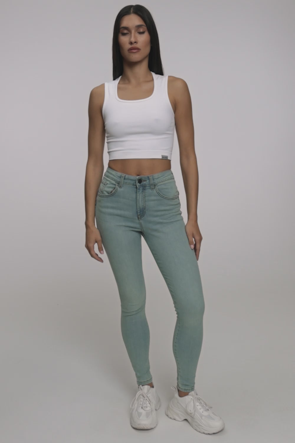 Džíny skinny perfect slim light blue